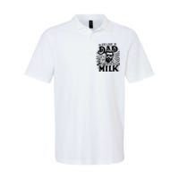 Just A Dad Who Always Came Back With The Milk Funny Father Day Softstyle Adult Sport Polo