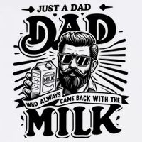 Just A Dad Who Always Came Back With The Milk Funny Father Day Mesh Reversible Basketball Jersey Tank