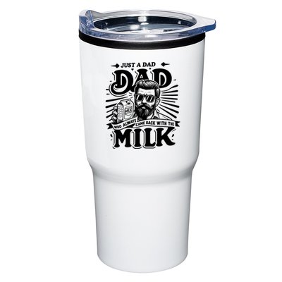 Just A Dad Who Always Came Back With The Milk Funny Father Day Tumbler