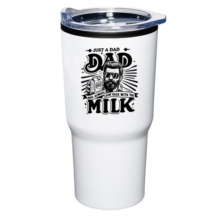 Just A Dad Who Always Came Back With The Milk Funny Father Day Tumbler