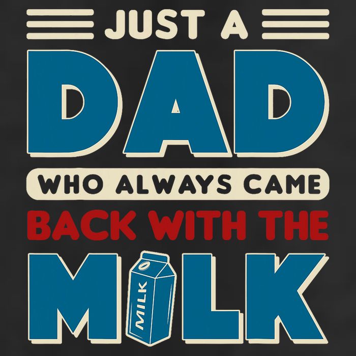Just A Dad Who Always Came Back With The Milk Retro Fun Dad Microfiber Hand Towel