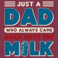 Just A Dad Who Always Came Back With The Milk Retro Fun Dad 16oz Travel Tumbler