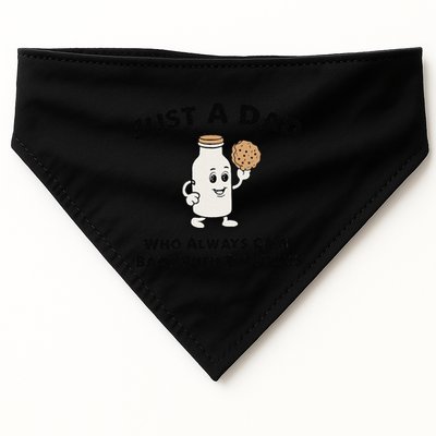 Just A Dad Who Always Came Back With The Milk USA-Made Doggie Bandana
