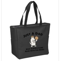 Just A Dad Who Always Came Back With The Milk Zip Tote Bag