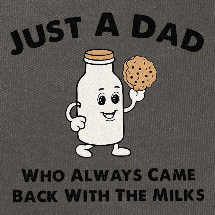 Just A Dad Who Always Came Back With The Milk Cotton Canvas Backpack