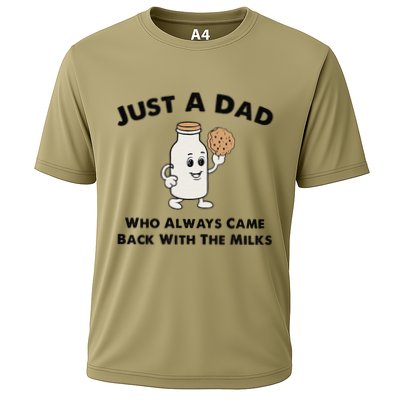 Just A Dad Who Always Came Back With The Milk Performance Shirt