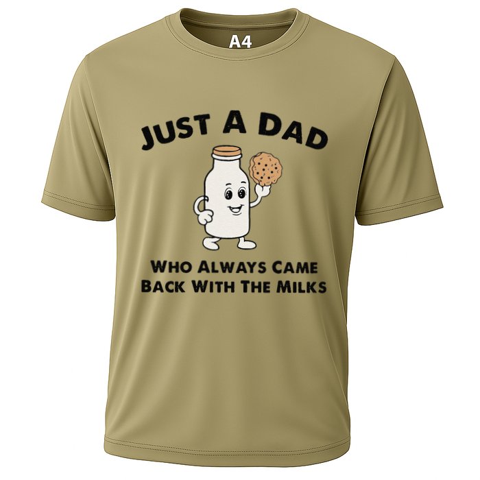 Just A Dad Who Always Came Back With The Milk Performance Shirt