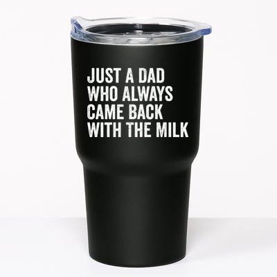 Just A Dad Who Always Came Back With The Milk FatherS Day Tumbler