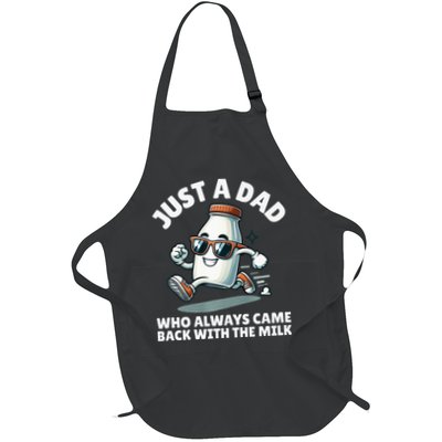 Just A Dad Who Always Came Back With The Milk Fathers Day Apron