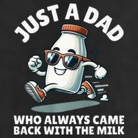 Just A Dad Who Always Came Back With The Milk Fathers Day Golf Towel