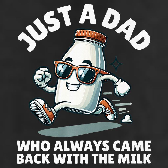 Just A Dad Who Always Came Back With The Milk Fathers Day Golf Towel