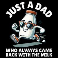 Just A Dad Who Always Came Back With The Milk Fathers Day Short Acrylic Beanie