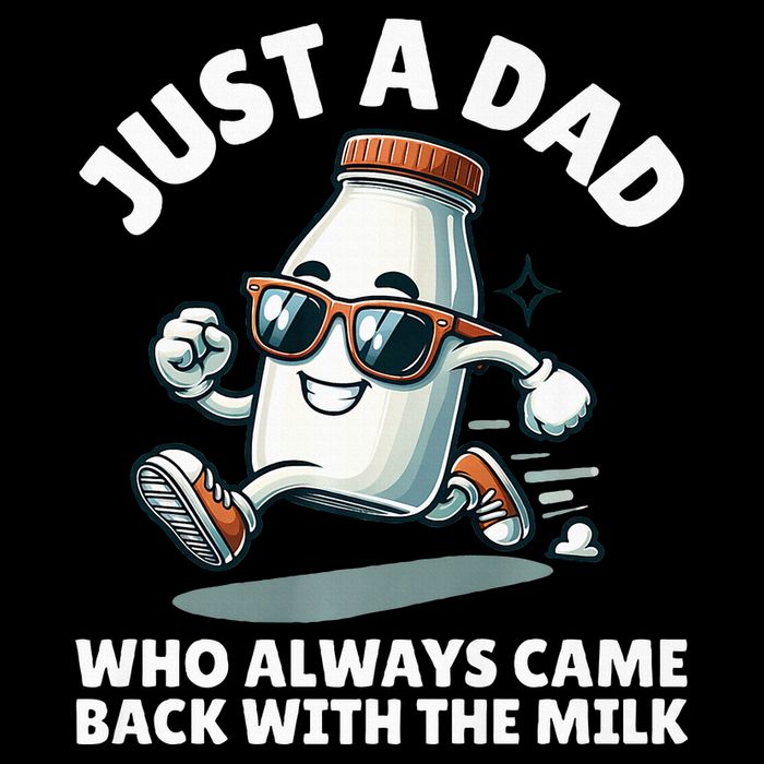 Just A Dad Who Always Came Back With The Milk Fathers Day Short Acrylic Beanie