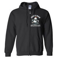 Just A Dad Who Always Came Back With The Milk Fathers Day Full Zip Hoodie