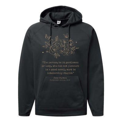 Jane Austen Dark Academia Bookish Bookworm Literary Performance Fleece Hoodie