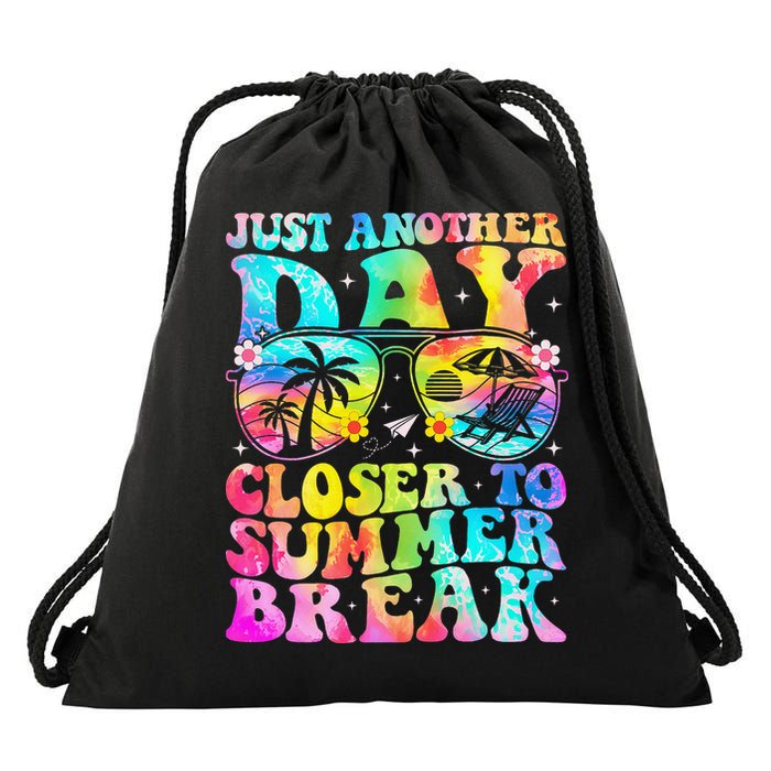 Just Another Day Closer To Summer Break Last Day Of School Drawstring Bag