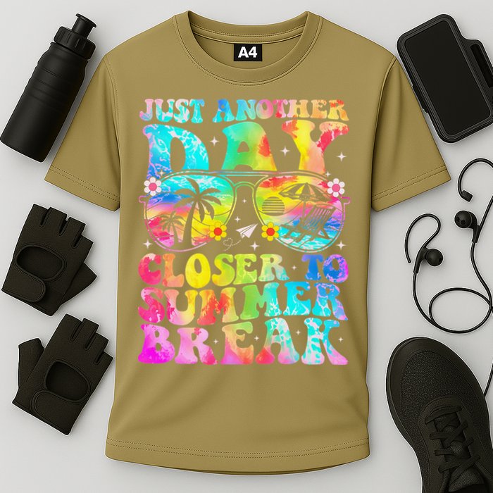 Just Another Day Closer To Summer Break Last Day Of School Cooling Performance Crew T-Shirt