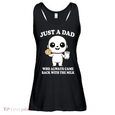 Just A Dad Who Always Came Back With The Milk Ladies Essential Flowy Tank
