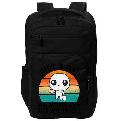 Just A Dad Who Always Came Back With The Milk, Father's Day  Impact Tech Backpack