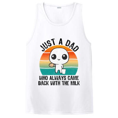 Just A Dad Who Always Came Back With The Milk, Father's Day  PosiCharge Competitor Tank