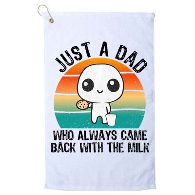 Just A Dad Who Always Came Back With The Milk, Father's Day  Golf Towel