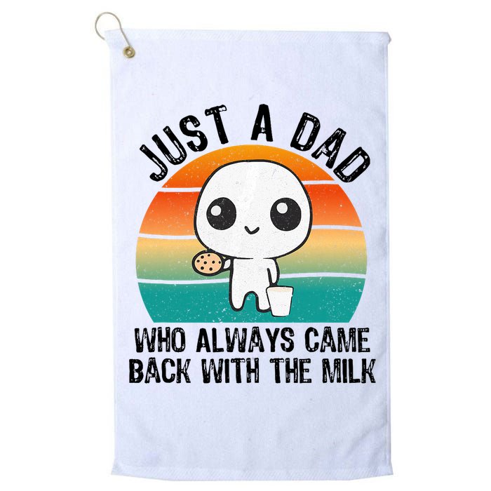 Just A Dad Who Always Came Back With The Milk, Father's Day  Golf Towel