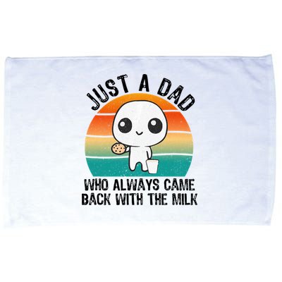 Just A Dad Who Always Came Back With The Milk, Father's Day  Microfiber Hand Towel