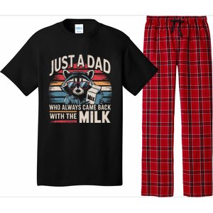 Just A Dad Who Always Came Back With The Milk Funny Dad Pajama Set