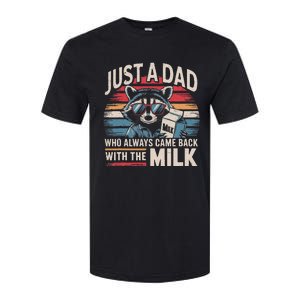 Just A Dad Who Always Came Back With The Milk Funny Dad Softstyle CVC T-Shirt