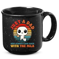 Just A Dad Who Always Came Back With The Milk Funny Father 15oz Campfire Ceramic Mug