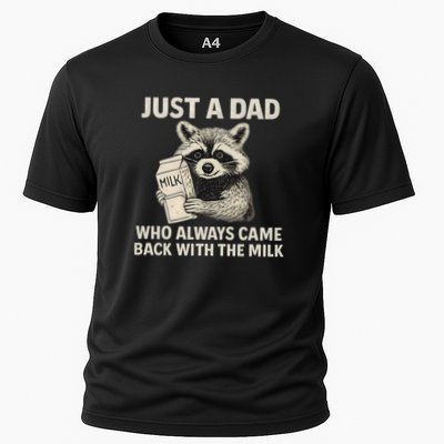 Just a Dad Who Always Came Back with the Milk Performance Shirt