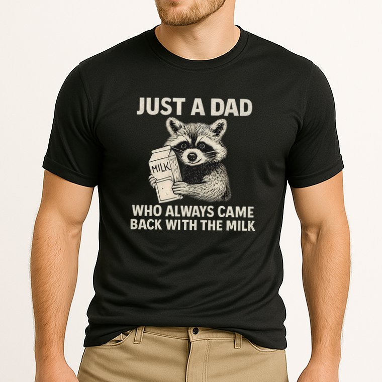 Just a Dad Who Always Came Back with the Milk Performance Shirt