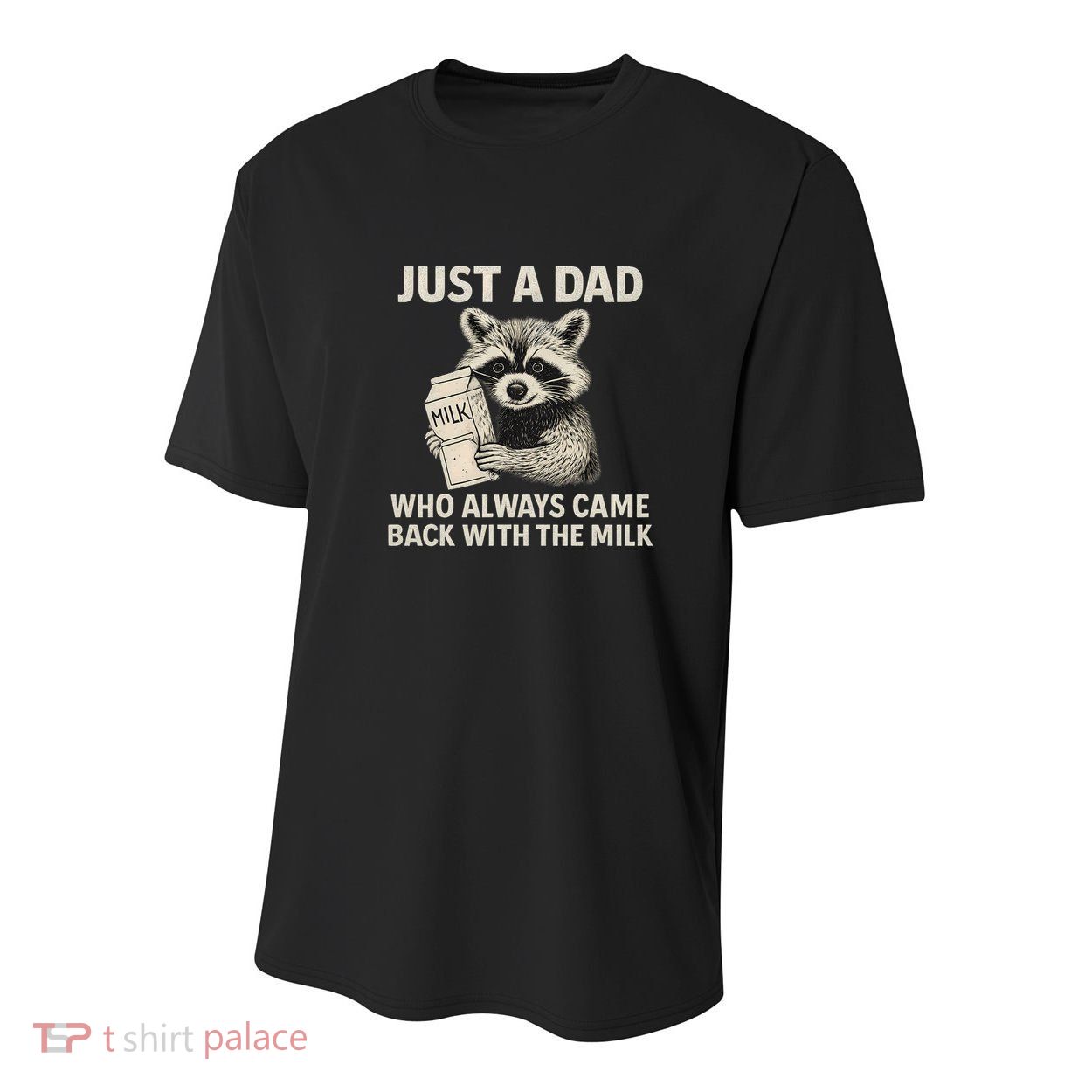 Just a Dad Who Always Came Back with the Milk Youth Performance Sprint T-Shirt