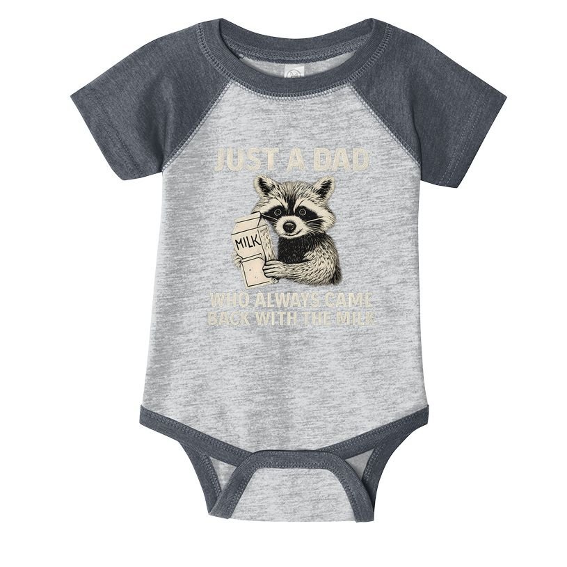 Just a Dad Who Always Came Back with the Milk Infant Baby Jersey Bodysuit