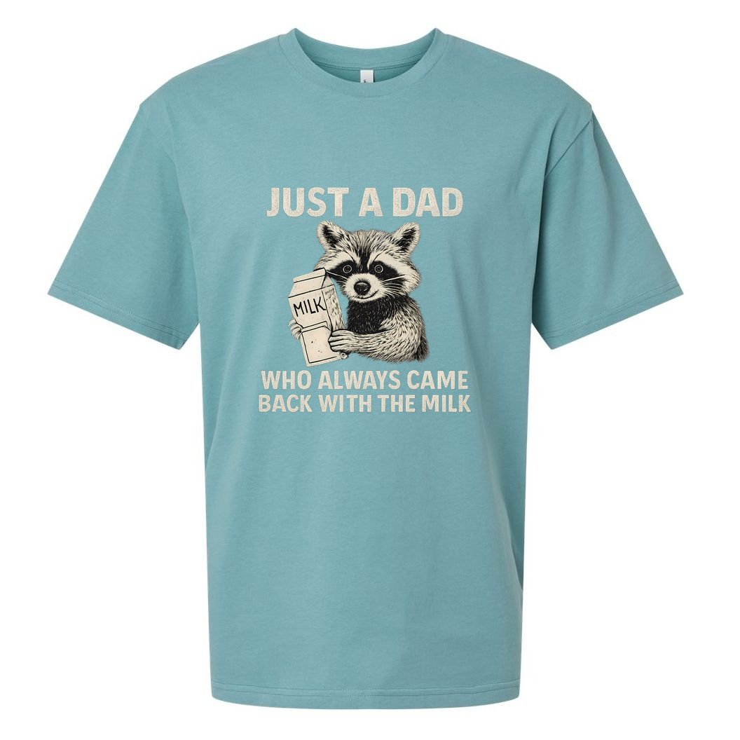 Just a Dad Who Always Came Back with the Milk Sueded Cloud Jersey T-Shirt
