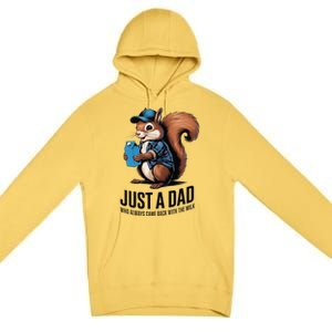 Just A Dad Who Always Came Back With The Milk Premium Pullover Hoodie