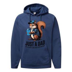 Just A Dad Who Always Came Back With The Milk Performance Fleece Hoodie