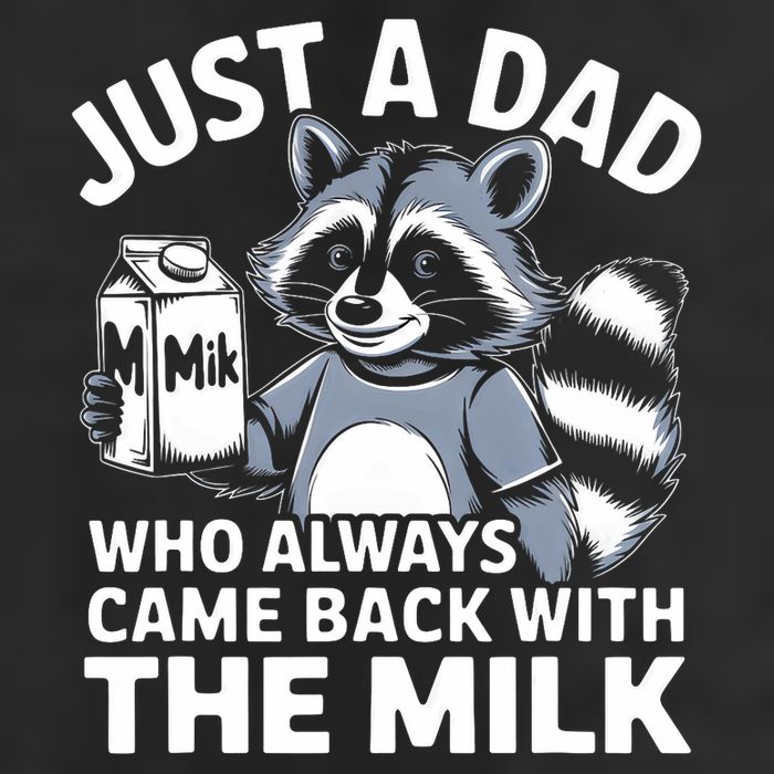 Just A Dad Who Always Came Back With The Milk Dad Garment-Dyed Fleece Hoodie
