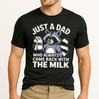 Just A Dad Who Always Came Back With The Milk Dad Performance Shirt