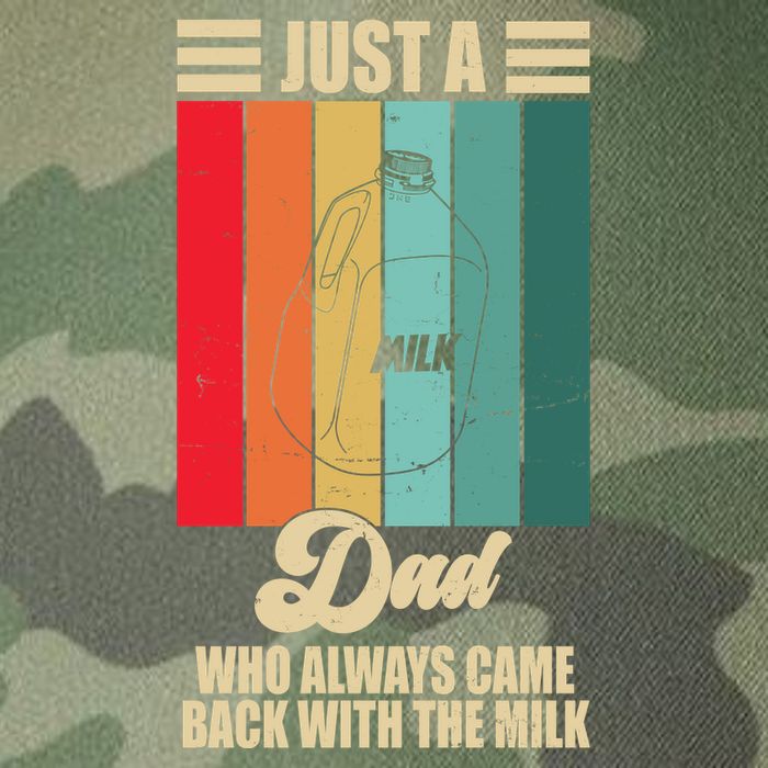 Just A Dad Who Always Came Back With The Milk Funny Retro Legacy Tie Dye Trucker Hat