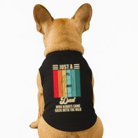 Just A Dad Who Always Came Back With The Milk Funny Retro Doggie Tank