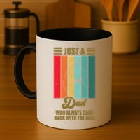 Just A Dad Who Always Came Back With The Milk Funny Retro Mug