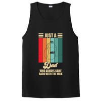 Just A Dad Who Always Came Back With The Milk Funny Retro PosiCharge Competitor Tank