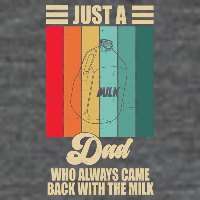 Just A Dad Who Always Came Back With The Milk Funny Retro 7 Panel Mesh Trucker Snapback Hat