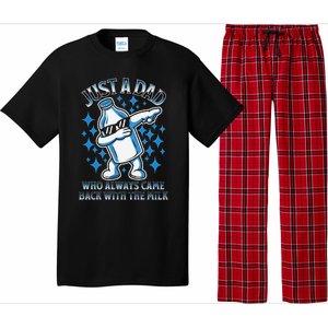 Just A Dad Who Always Came Back With The Milk FatherS Day Pajama Set