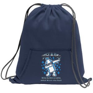 Just A Dad Who Always Came Back With The Milk FatherS Day Sweatshirt Cinch Pack Bag