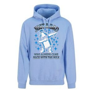 Just A Dad Who Always Came Back With The Milk FatherS Day Unisex Surf Hoodie