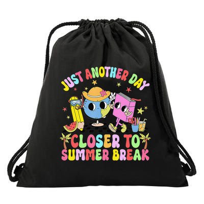 Just Another Day Closer To Summer Break Last Day Of School Drawstring Bag