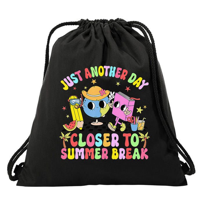Just Another Day Closer To Summer Break Last Day Of School Drawstring Bag