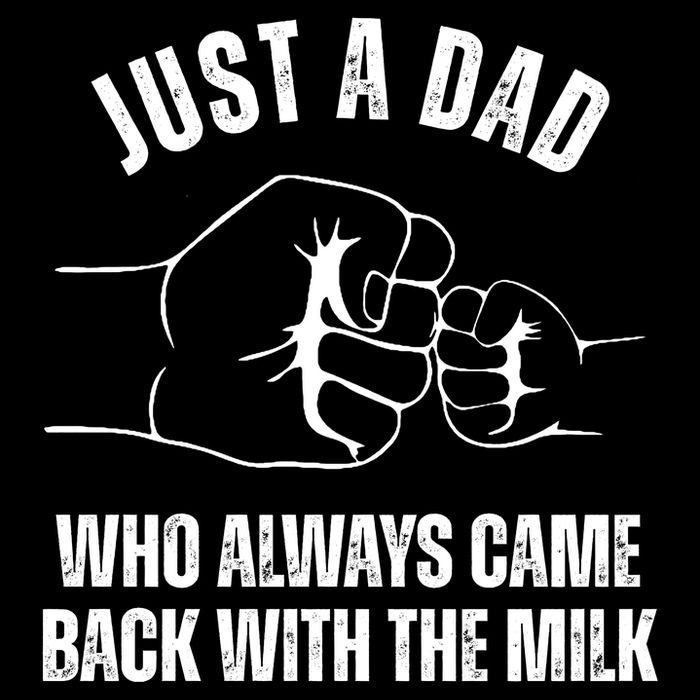Just A Dad Who Always Came Back With The Milk Flexfit Unipanel Trucker Cap